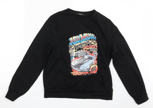 SheIn Womens Black   Pullover Jumper Size XS