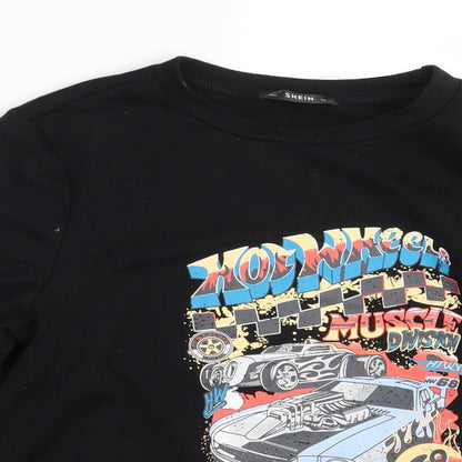 SheIn Womens Black   Pullover Jumper Size XS