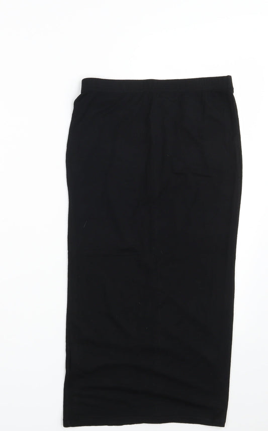 Boohoo Womens Black   Straight & Pencil Skirt Size 8