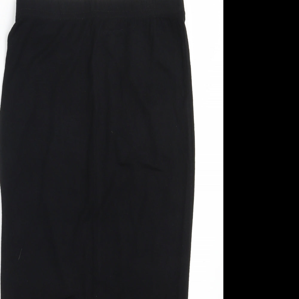 Boohoo Womens Black   Straight & Pencil Skirt Size 8