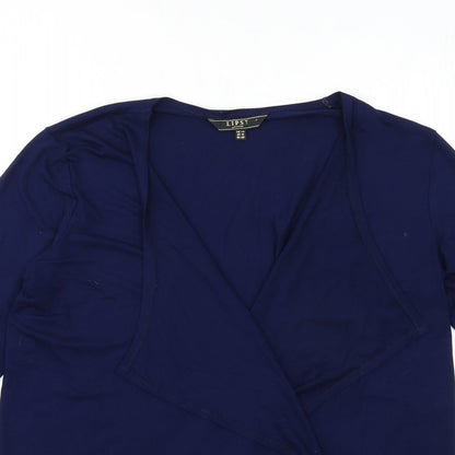 Womens UK Size 14 Lipsy Blue Cardigan Jumper