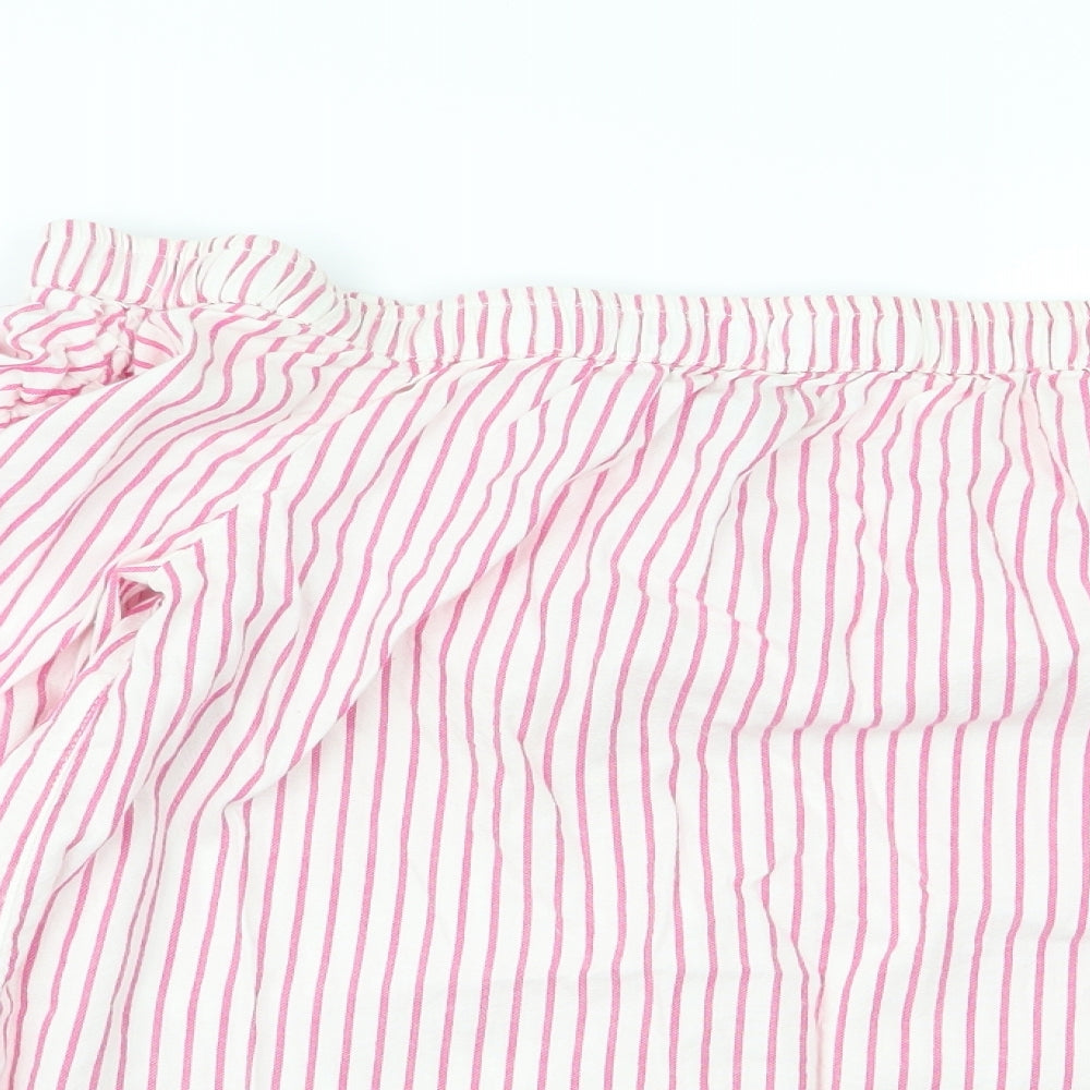 F&F Womens Multicoloured Striped  Basic Blouse Size 10