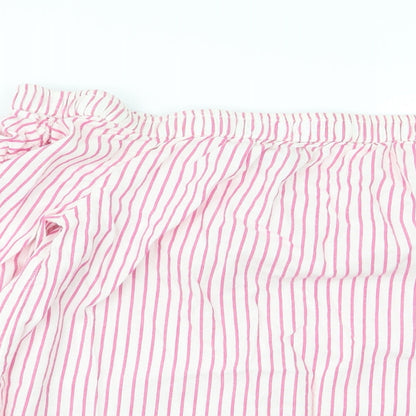 F&F Womens Multicoloured Striped  Basic Blouse Size 10