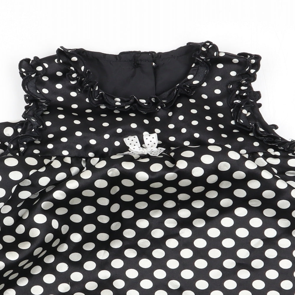 Asda George Girls Multicoloured Polka Dot  Fit & Flare  Size 9-12 Months