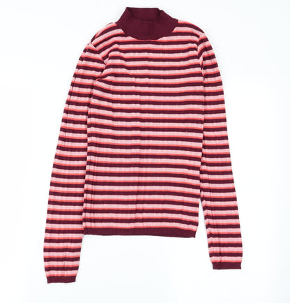 Primark Womens Multicoloured Striped  Basic T-Shirt Size 6