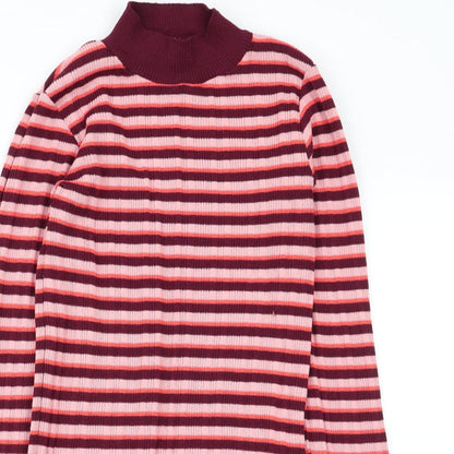 Primark Womens Multicoloured Striped  Basic T-Shirt Size 6