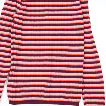 Primark Womens Multicoloured Striped  Basic T-Shirt Size 6