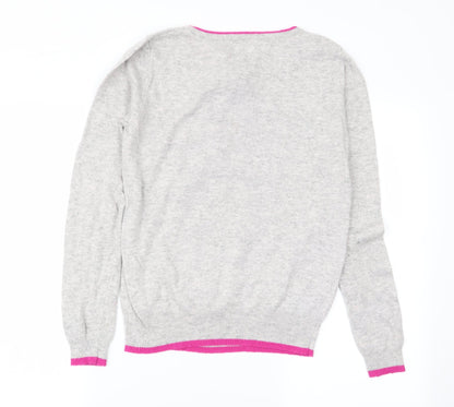 Womens UK Size 14 Yumi Grey Pullover Jumper