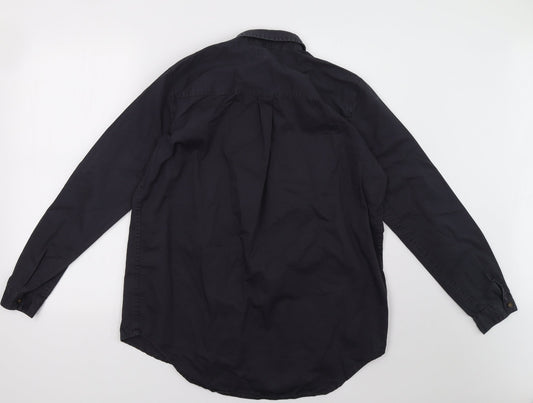 Primark Womens Blue   Basic Button-Up Size 10