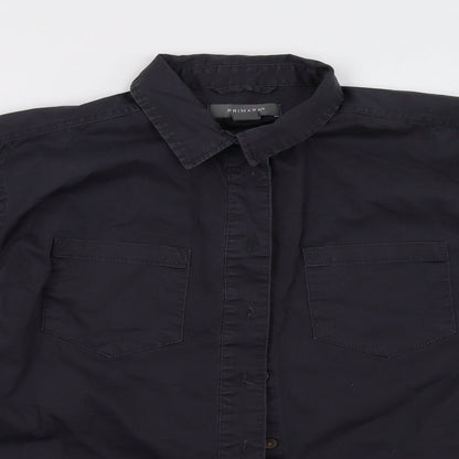 Primark Womens Blue   Basic Button-Up Size 10
