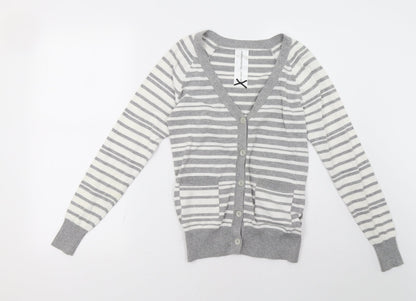 Womens UK Size 8 evie Grey Cardigan Jumper