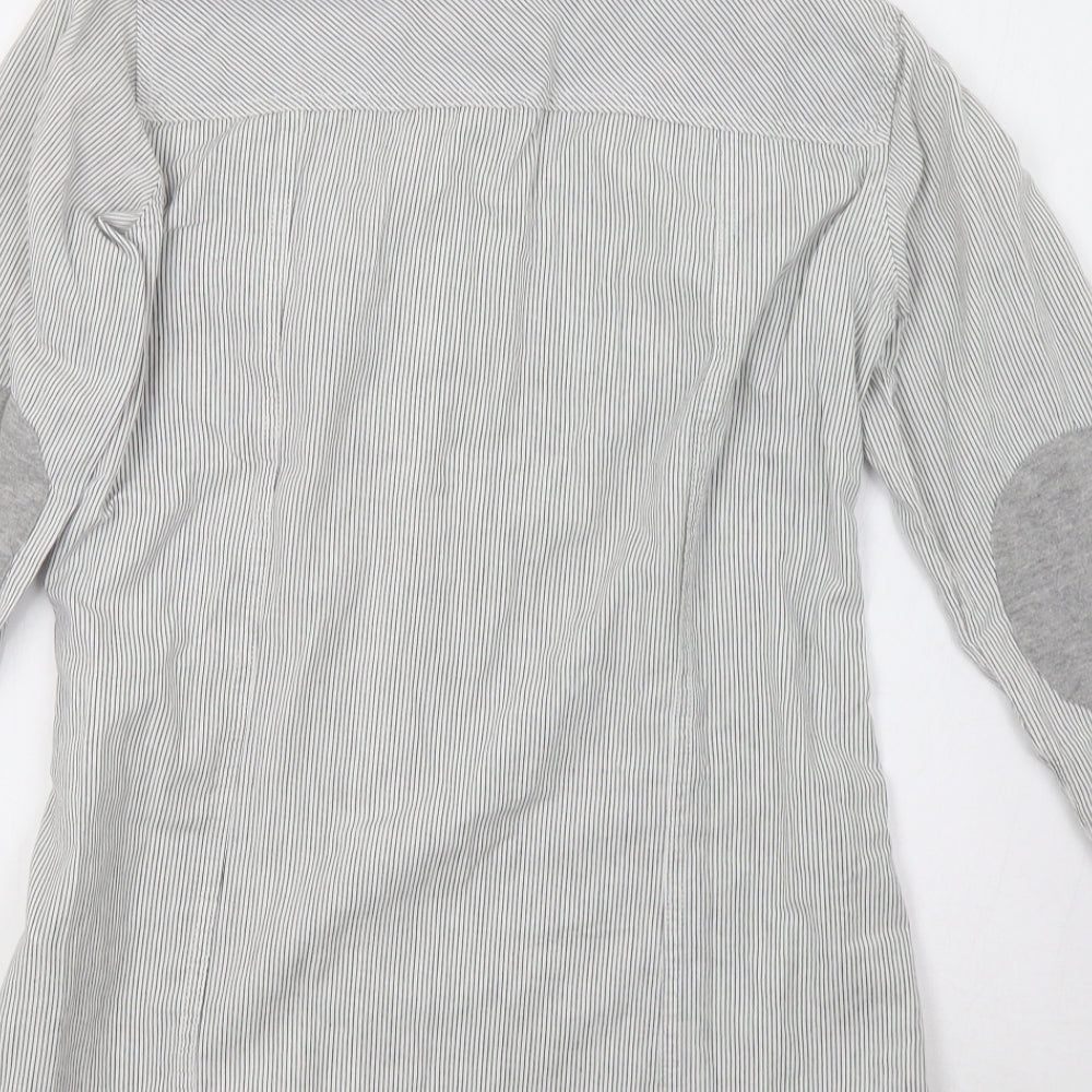 Pull&Bear Mens Blue Striped   Polo Size M