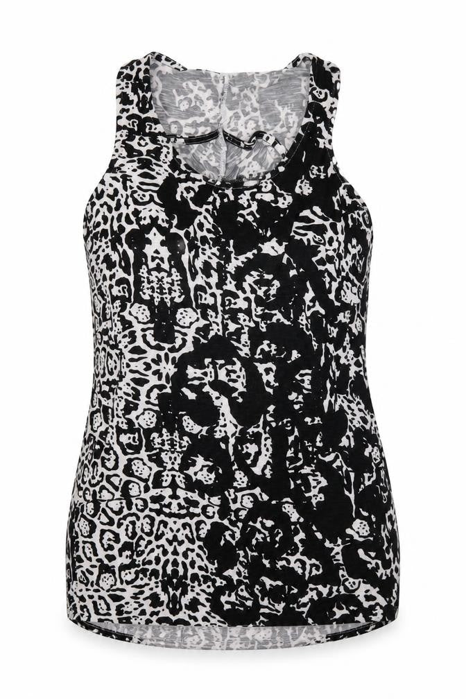 Womens UK Size 10 Dorothy Perkins Black Basic Tank