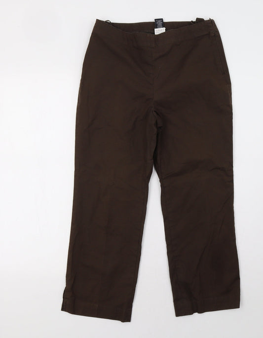 Womens UK Size 8 Gap Regular Fit  Brown Trousers