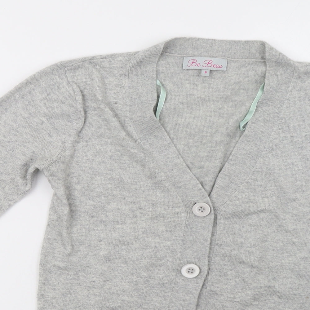 Womens UK Size 8 Matalan Grey Cardigan Jumper