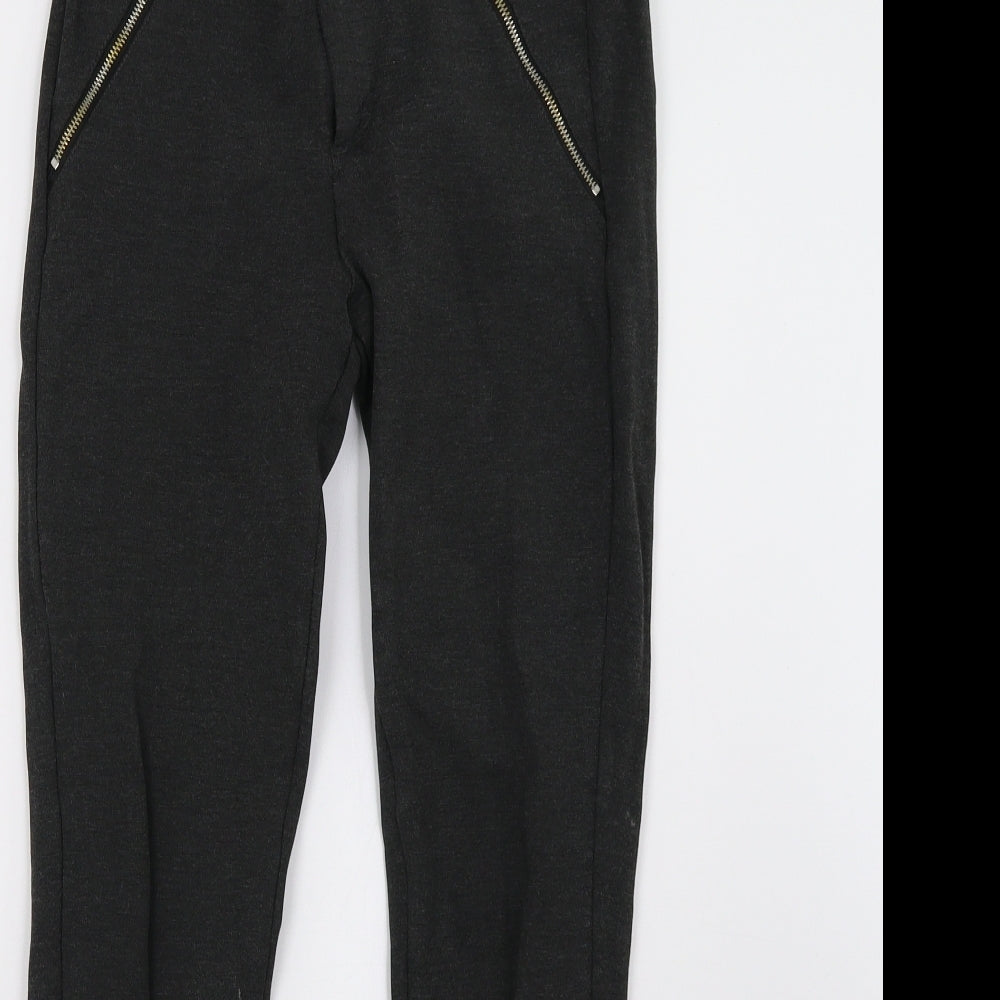 Womens UK Size S Zara Regular Fit  Grey Trousers