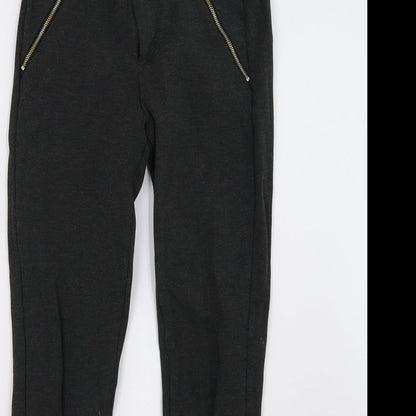 Womens UK Size S Zara Regular Fit  Grey Trousers