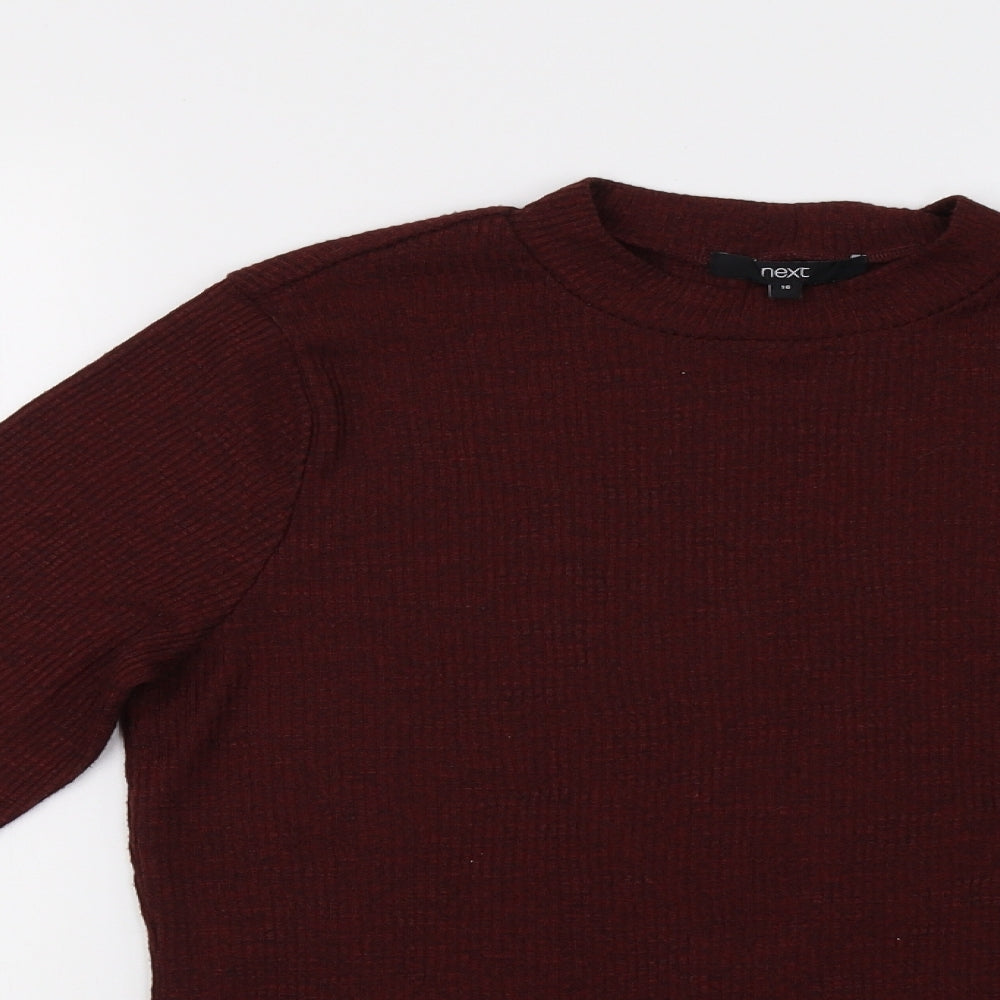 Womens UK Size 16 NEXT Red Pullover Sweatshirt