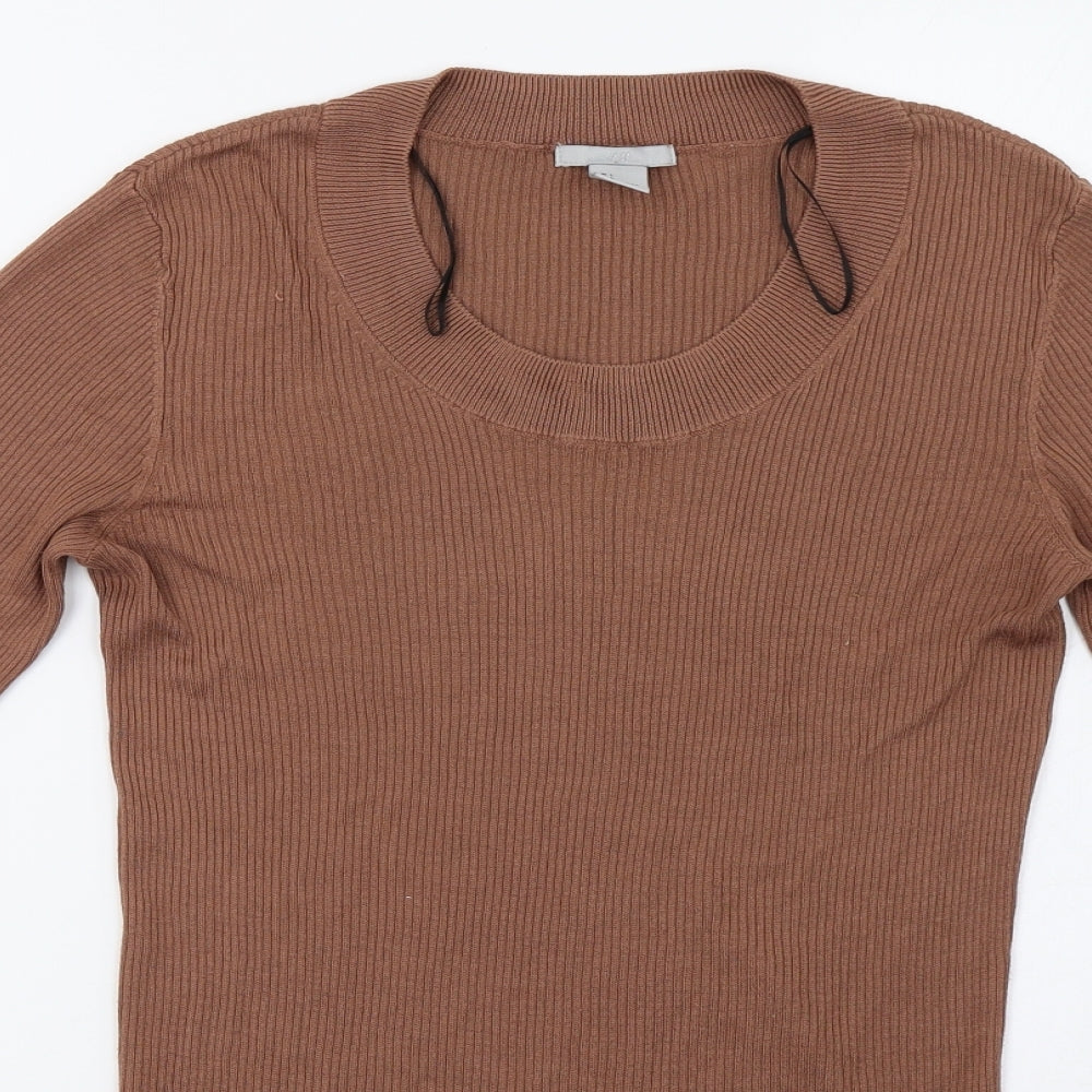 H&M Womens Brown   Pullover Sweatshirt Size M