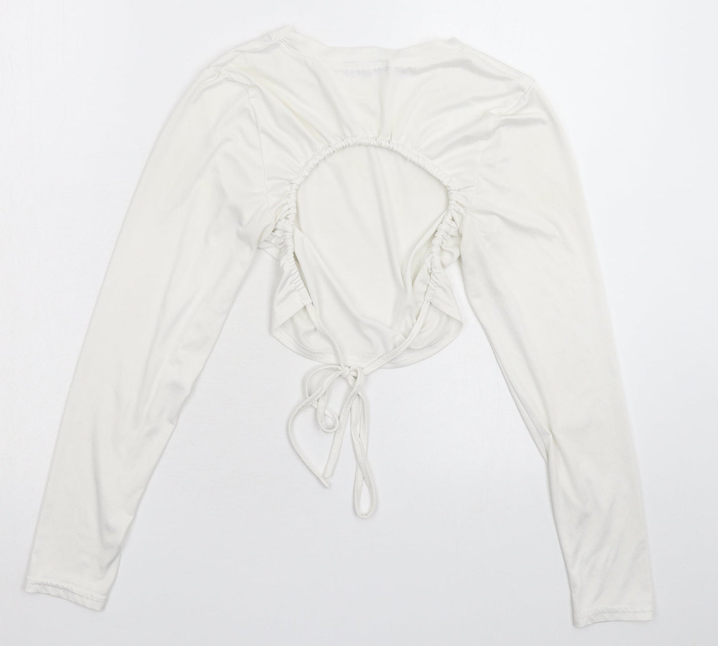 SheIn Womens White   Cropped T-Shirt Size S