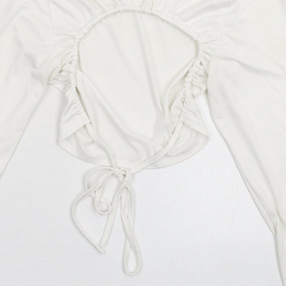 SheIn Womens White   Cropped T-Shirt Size S