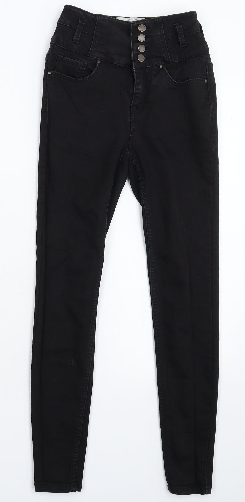 New Look Womens Black  Denim Jegging Jeans Size 6 L27 in
