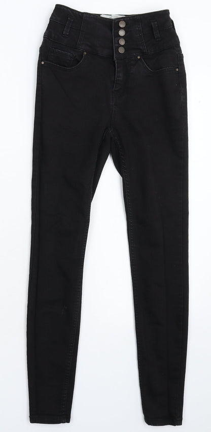 New Look Womens Black  Denim Jegging Jeans Size 6 L27 in