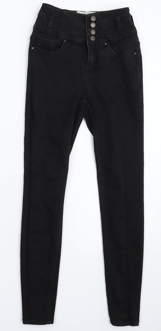 New Look Womens Black  Denim Jegging Jeans Size 6 L27 in