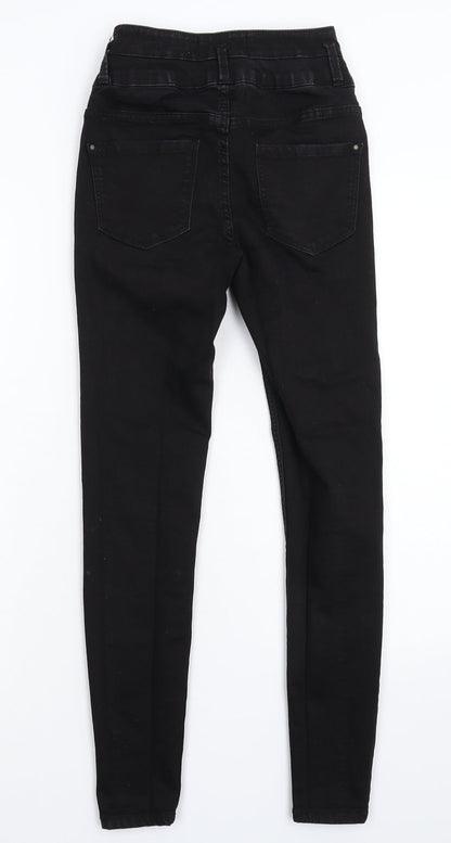 New Look Womens Black  Denim Jegging Jeans Size 6 L27 in