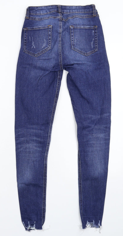 Denim & Co. Womens Blue  Denim Skinny Jeans Size 6 L27 in