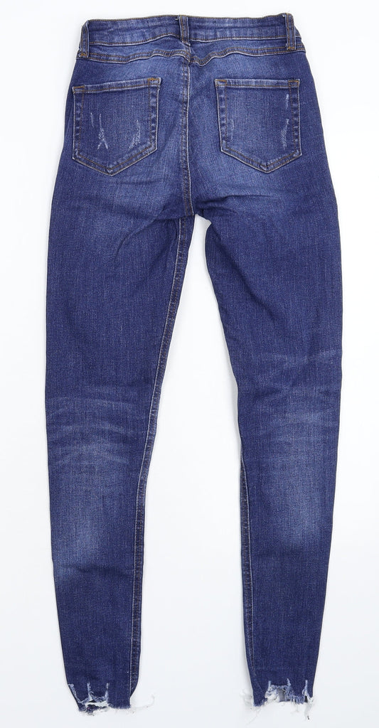 Denim & Co. Womens Blue  Denim Skinny Jeans Size 6 L27 in