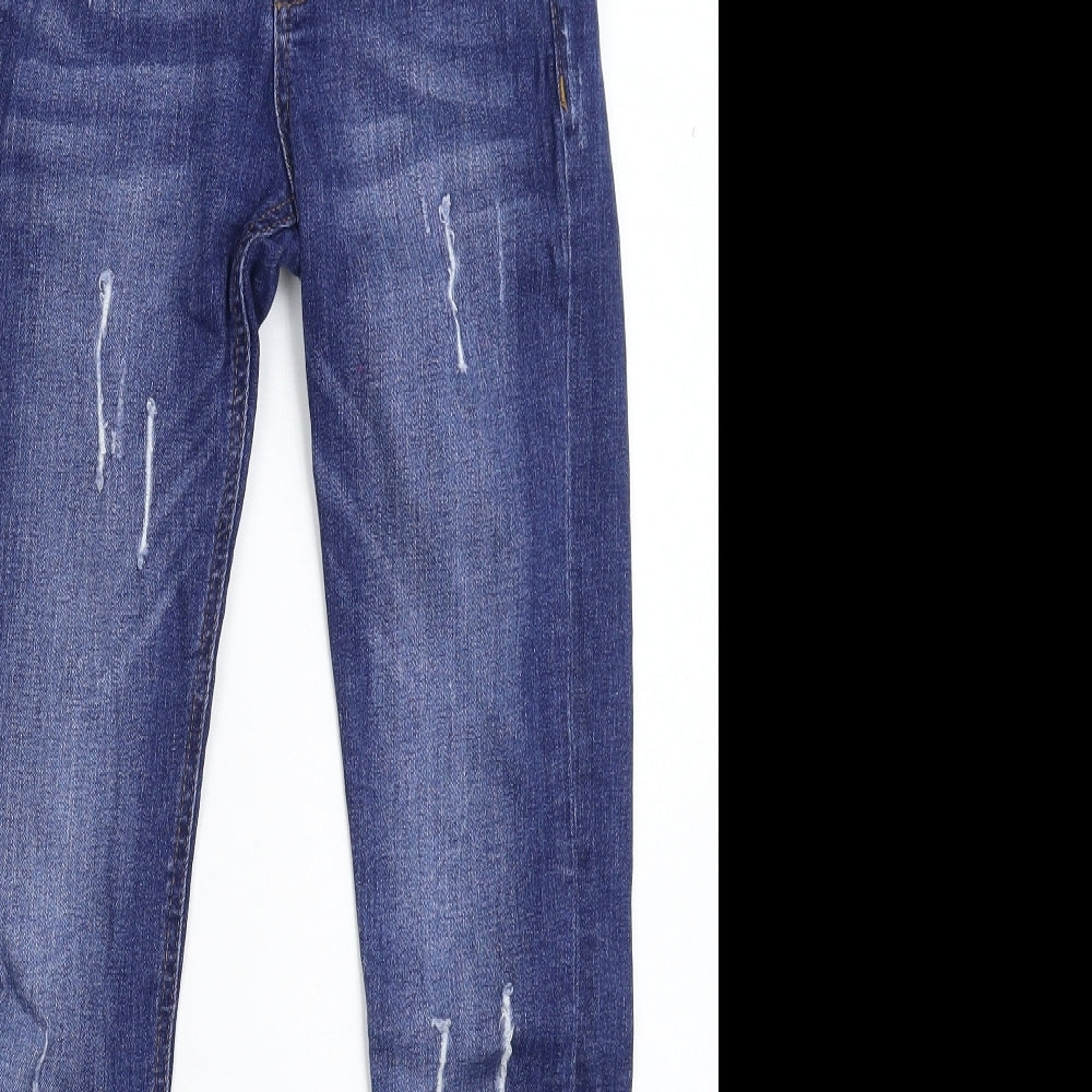 Denim & Co. Womens Blue  Denim Skinny Jeans Size 6 L27 in