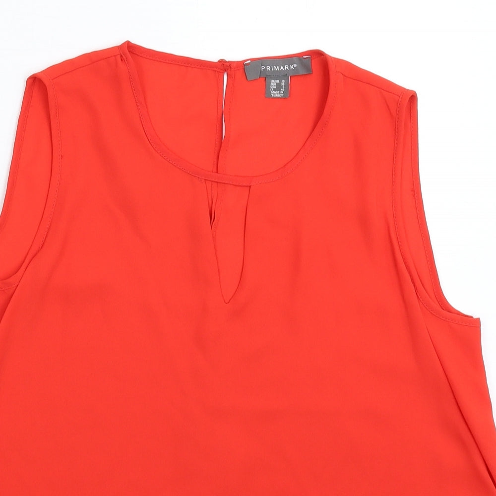 Primark Womens Red   Basic Tank Size 10