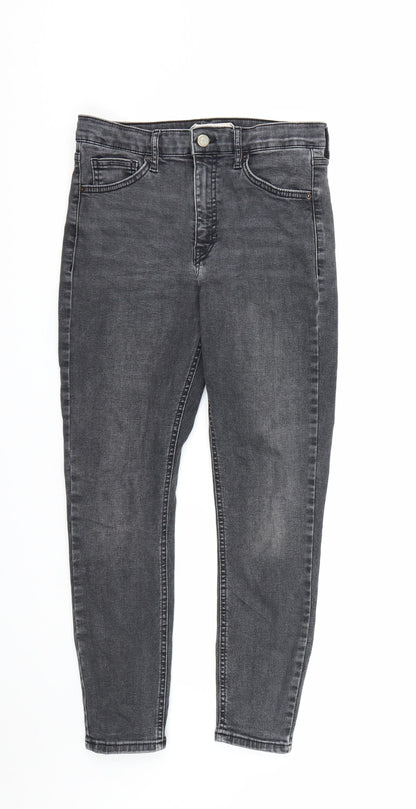 Topshop Womens Black  Denim Skinny Jeans Size 28 L24 in