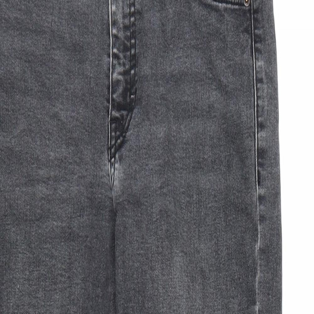 Topshop Womens Black  Denim Skinny Jeans Size 28 L24 in