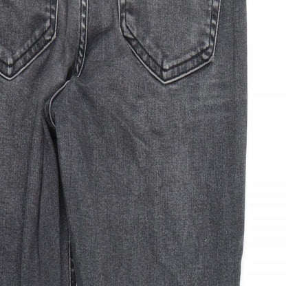 Topshop Womens Black  Denim Skinny Jeans Size 28 L24 in