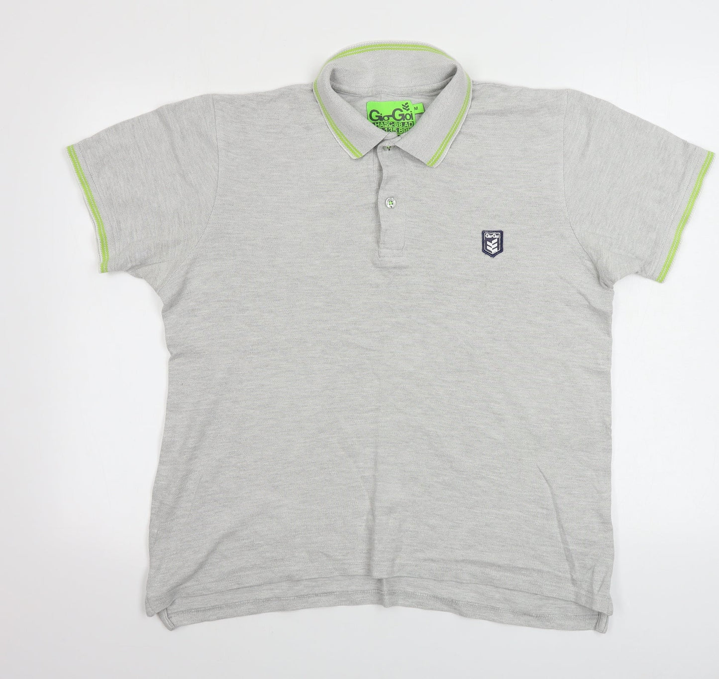 go goi  Mens Grey    Polo Size M