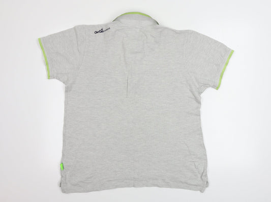 go goi  Mens Grey    Polo Size M