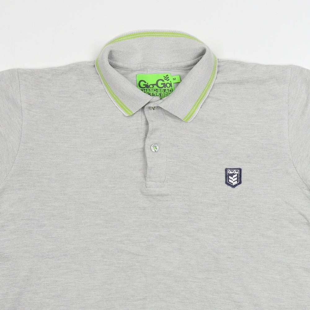 go goi  Mens Grey    Polo Size M