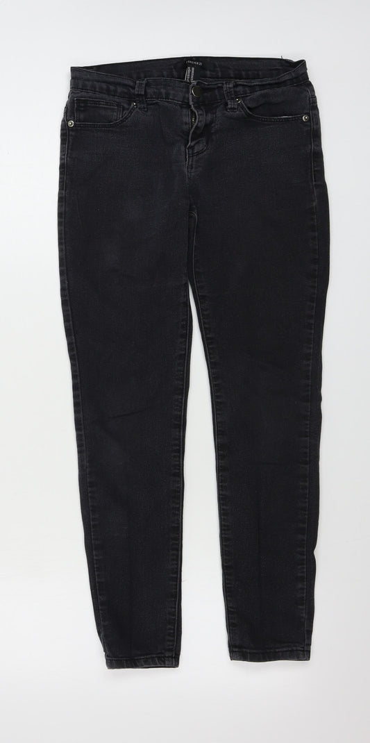 FOREVER 21 Womens Grey   Skinny Jeans Size 28 in L23 in