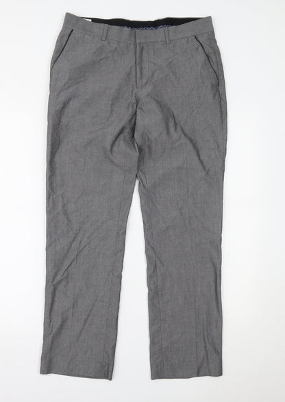 Topman Mens Grey   Dress Pants Trousers Size 34 L28 in