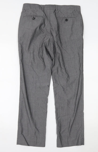 Topman Mens Grey   Dress Pants Trousers Size 34 L28 in