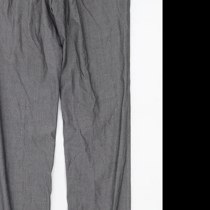 Topman Mens Grey   Dress Pants Trousers Size 34 L28 in