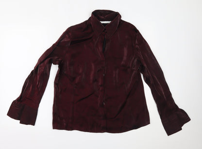AMARANTO Womens Red   Basic Button-Up Size 18