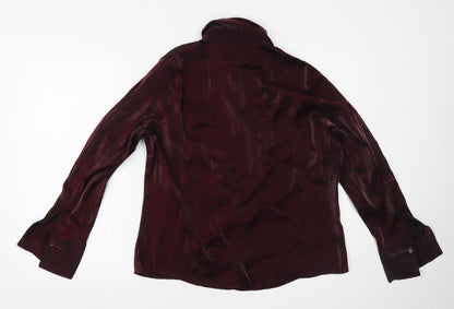 AMARANTO Womens Red   Basic Button-Up Size 18