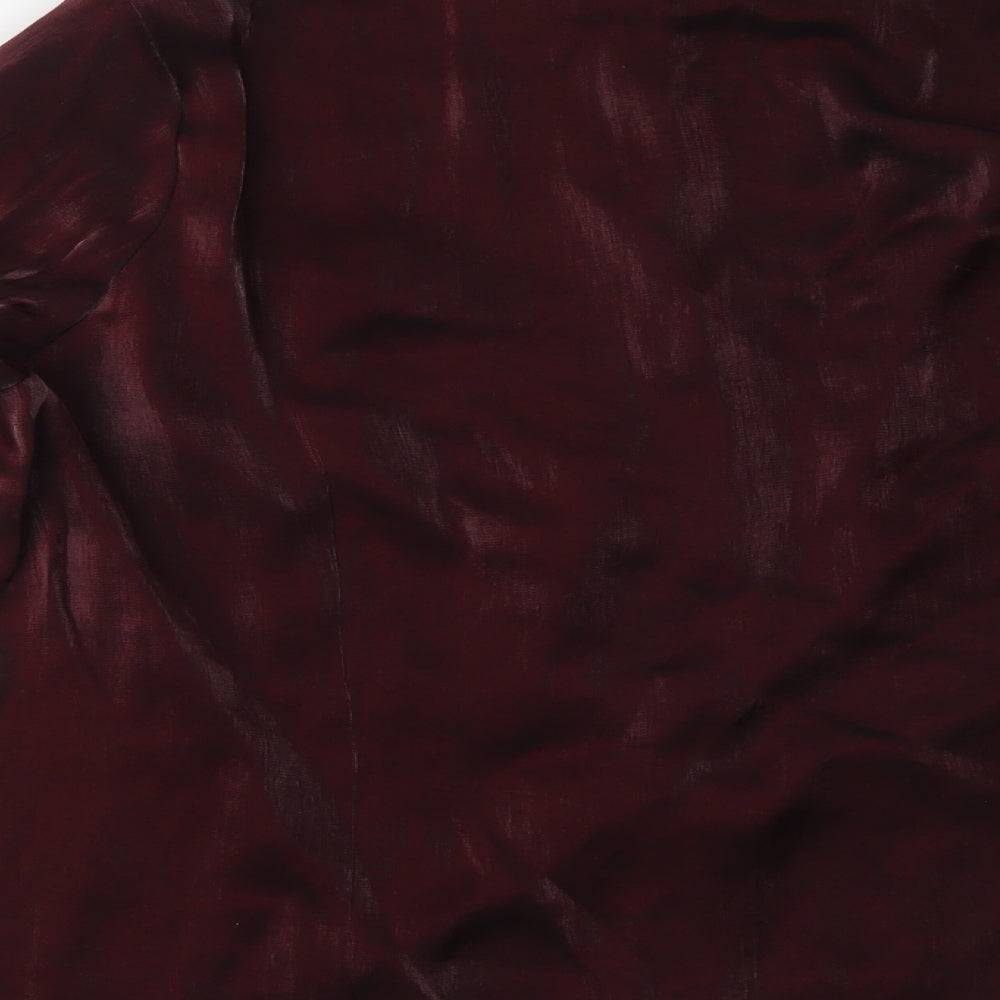 AMARANTO Womens Red   Basic Button-Up Size 18