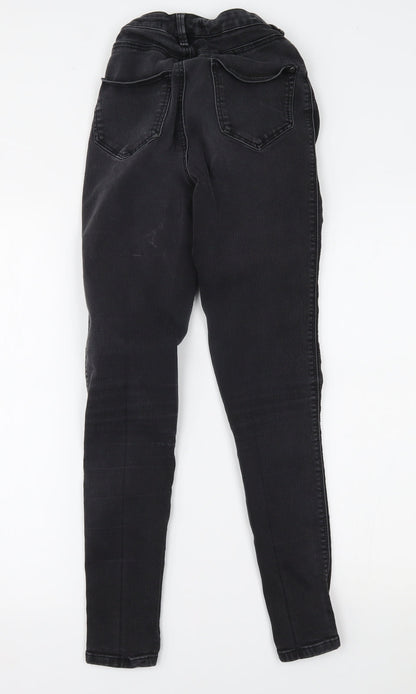 Very Womens Black  Denim Skinny Jeans Size 8 L27 in