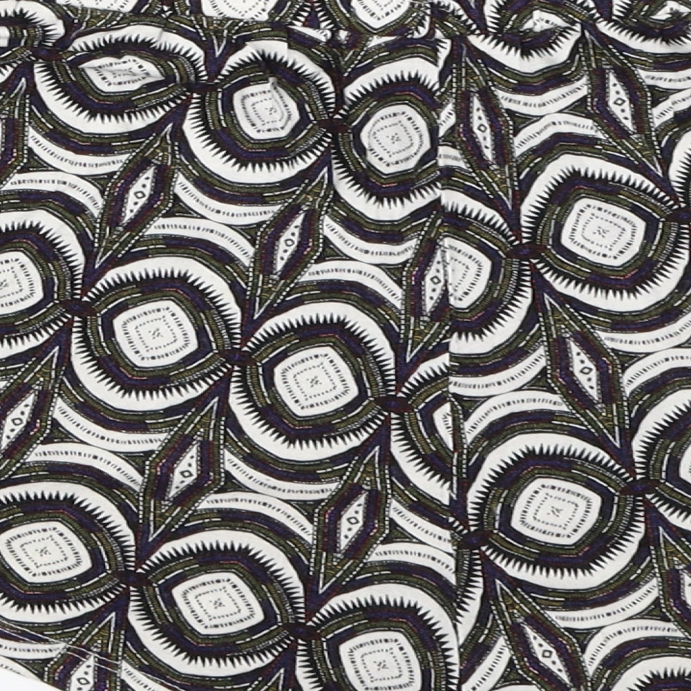 H&M Womens Multicoloured Geometric  Hot Pants Shorts Size M