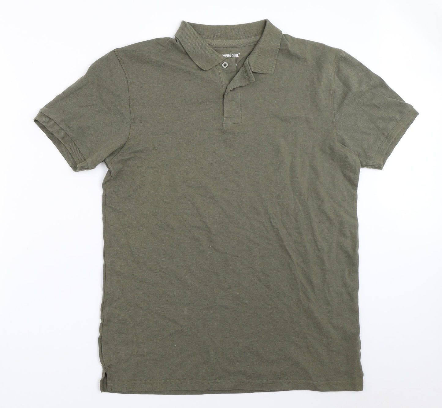 Cedar Wood State Mens Green    Polo Size M