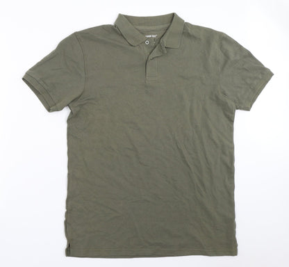 Cedar Wood State Mens Green    Polo Size M